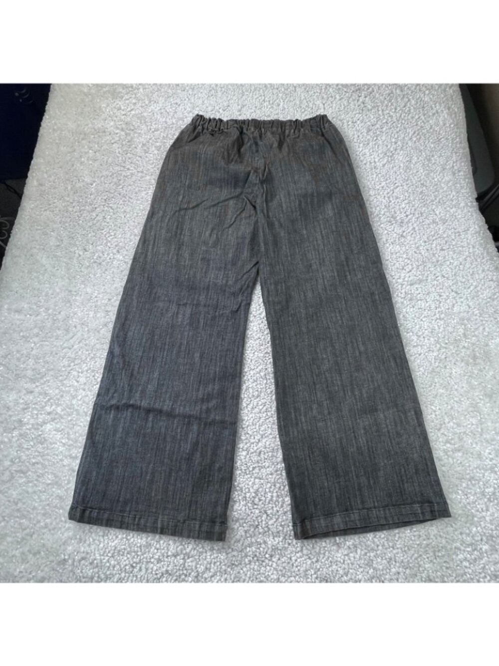 LA Relaxed The Simple Pant Wide Leg Mineral Wash Black Womens Medium - Picture 2 of 6
